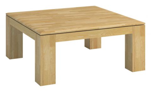Coffee table "Lipik" 23, solid Oak - Measurements: 48 x 90 x 90 cm (H x W x D)
