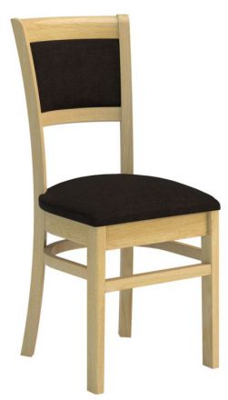 Chair "Lipik" 34, Colour: solid Oak / Black - Measurements: 93 x 45 x 48 cm (H x W x D)
