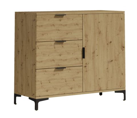 Chest of drawers "Kandalica" 03, Colour: Oak Artisan - Measurements: 85 x 100 x 40 cm (H x W x D)