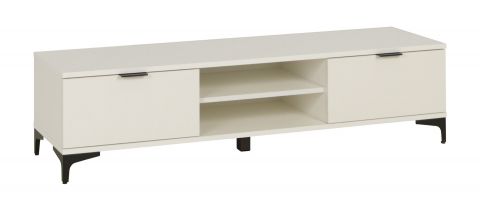TV base cabinet "Kandalica" 05, Colour: White - Measurements: 40 x 150 x 40 cm (H x W x D)
