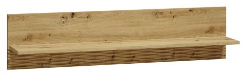Suspended rack / Wall shelf Glostrup 12, Colour: Oak - Measurements: 28 x 120 x 22 cm (H x W x D)