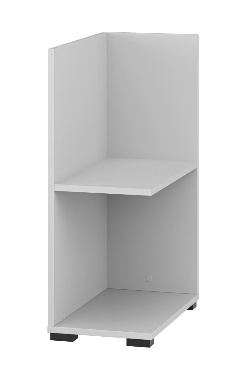 Shelf for Toivala desk, color: light grey - Dimensions: 73 x 27 x 46 cm (H x W x D), with 2 compartments