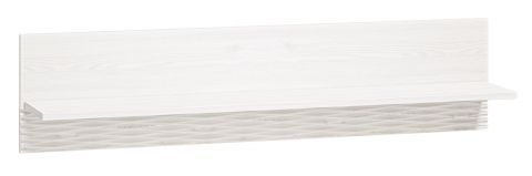 Suspended rack / Wall shelf Ullerslev 12, Colour: Pine White - Measurements: 28 x 120 x 22 cm (H x W x D)
