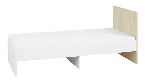 Children bed / Kid bed Egvad 14, Colour: White / Beech - Lying area: 90 x 200 cm (W x L)