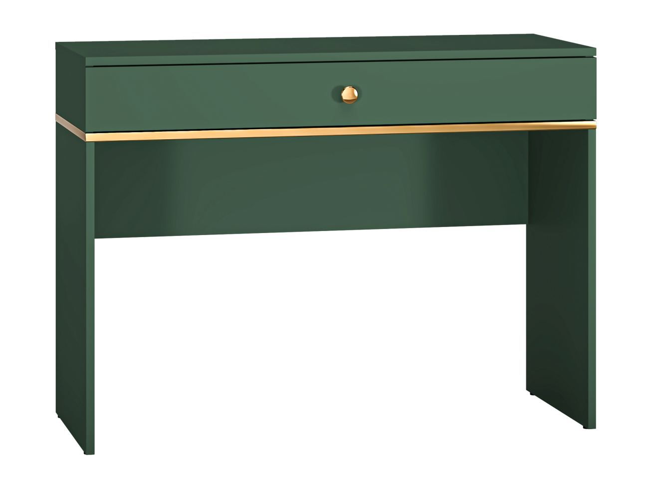 Dressing table Inari 09, Colour: Forest Green - Measurements: 79 x 100 x 40 cm (H x W x D), with one drawer