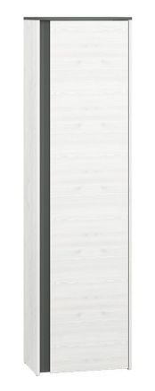 Cupboard Fjends 06, Colour: Pine White / Anthracite - Measurements: 198 x 54 x 34 cm (H x W x D)