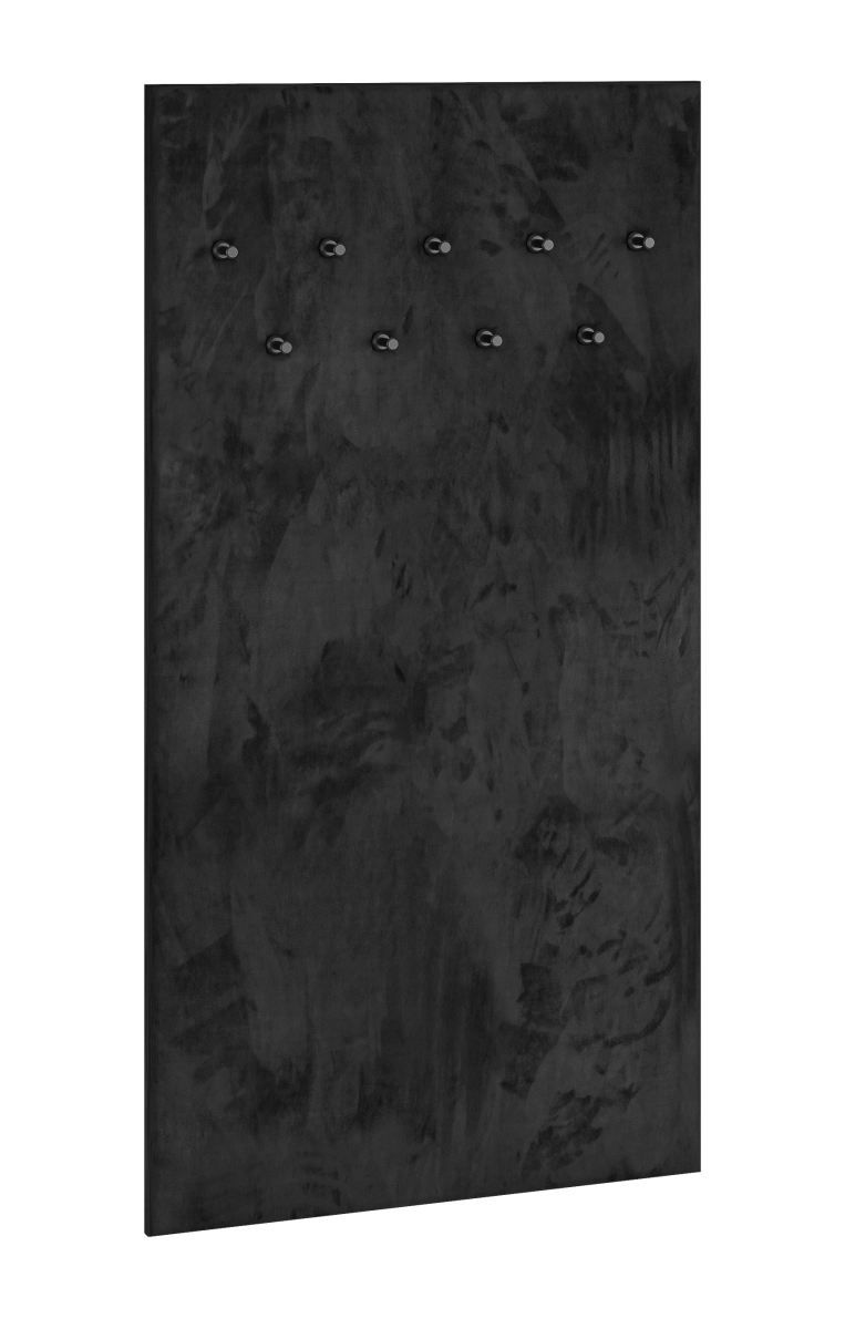 Wardrobe Lautela 07, color: black - Dimensions: 153 x 80 x 3 cm (H x W x D)