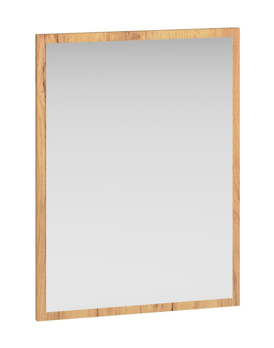 Mirror Lautela 09, color: oak - Dimensions: 65 x 50 x 2 cm (H x W x D)