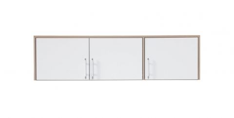 Cabinet top Hannut 02, Colour: White / Oak - Measurements: 40 x 150 x 56 cm (H x W x D)