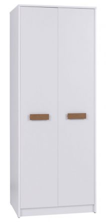 Closet with plenty of storage space Fafe 21, Colour: Oak Riviera / White - Measurements: 195 x 75 x 54 cm (H x W x D), with a clothes rail and 2 compartments.