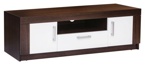 TV base cabinet Ezeiza 05, colour: wenge / white - 45 x 138 x 43 cm (h x w x d)