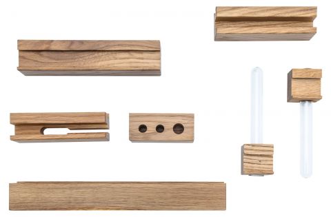 Functional strip set for chest of drawers, 7 pieces