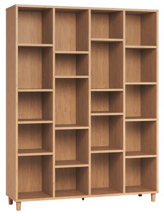 Shelf 04, Colour: Oak - Measurements: 195 x 149 x 38 cm (H x W x D)