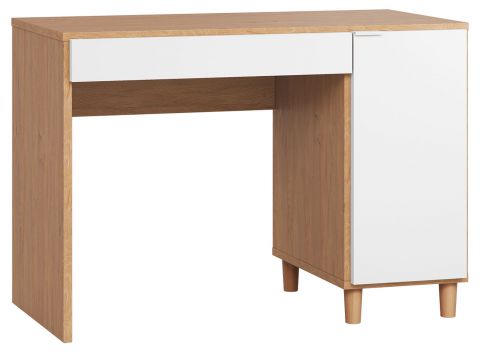 Desk Arbolita 05, Colour: Oak / White - Measurements: 78 x 110 x 57 cm (H x W x D)