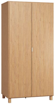 Hinged door cabinet / Wardrobe Averias 13, Colour: Oak - Measurements: 195 x 93 x 57 cm (H x W x D)