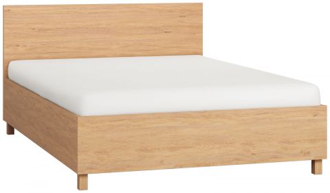 Double bed Averias 20 incl. slatted frame, Colour: Oak - Lying surface: 140 x 200 cm (w x l)