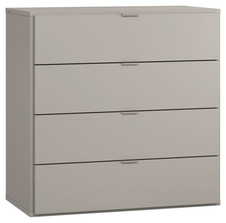 Chest of drawers Bentos 08, Colour: Grey - measurements: 92 x 90 x 47 cm (h x w x d)