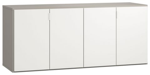 Dresser Bellaco 08, Colour: Grey / White - Measurements: 70 x 160 x 47 cm (h x w x d)