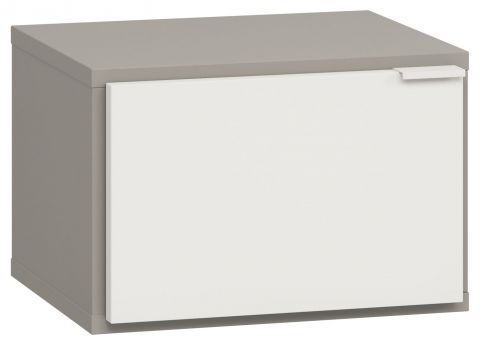 Night dresser Bellaco 21, Colour: Grey / White - Measurements: 32 x 45 x 40 cm (H x W x D)