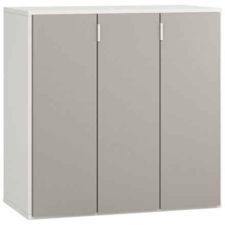 Dresser Bellaco 31, Colour: White / Grey - Measurements: 92 x 90 x 47 cm (h x w x d)
