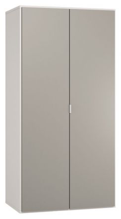 Hinged door cabinet / Wardrobe Bellaco 38, Colour: White / Grey - Measurements: 187 x 93 x 57 cm (H x W x D)