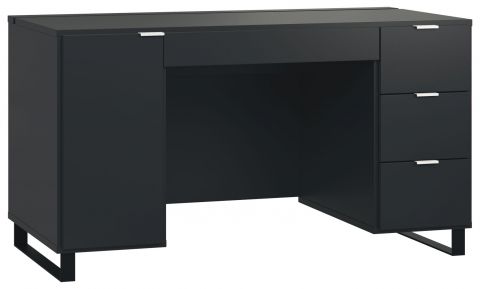 Desk Chiflero 02, Colour: Black - Measurements: 78 x 140 x 67 cm (H x W x D)