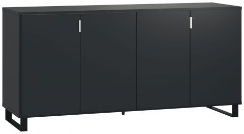 Chiflero 04 Chest of drawers, Colour: Black - Measurements: 78 x 160 x 47 cm (H x W x D)