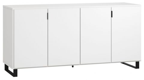 Chiflero 29 chest of drawers, Colour: White - Measurements: 78 x 160 x 47 cm (H x W x D)