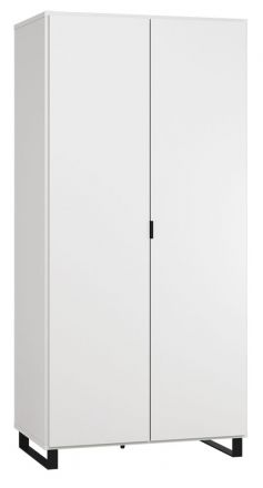 Hinged door cabinet / Wardrobe Chiflero 38, Colour: White - Measurements: 195 x 93 x 57 cm (H x W x D)