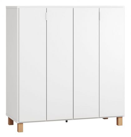 Bar cabinet Invernada 03, Colour: White - Measurements: 122 x 112 x 47 cm (H x W x D)