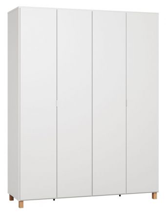 Hinged door closet / Wardrobe Invernada 15, Colour: White - Measurements: 239 x 185 x 57 cm (H x W x D).