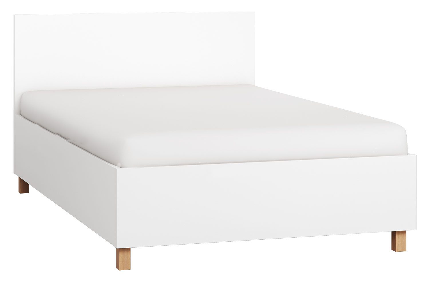 Single bed / guest bed Invernada 29 incl. slatted frame, color: white - Lying surface: 120 x 200 cm (W x L)