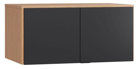 Attachment for two doors wardrobe Leoncho 13, colour: Oak / Black - Measurements: 45 x 93 x 57 cm (H x W x D)