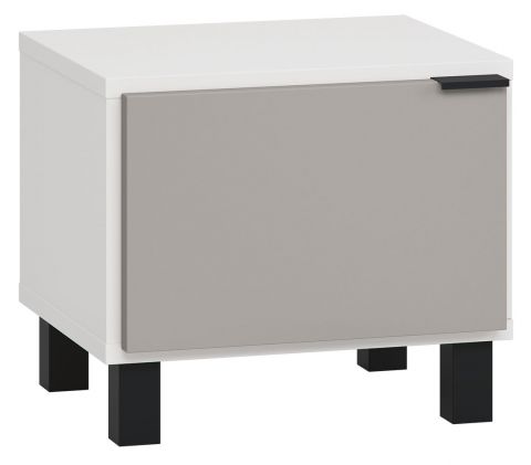 Night dresser Pantanoso 17, Colour: White / Grey - measurements: 40 x 45 x 40 cm (h x w x d)