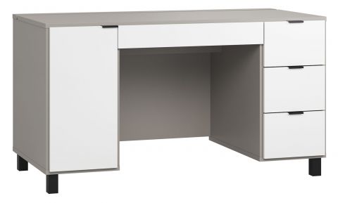 Pantanoso 27 desk, Colour: Grey / White - Measurements: 78 x 140 x 67 cm (H x W x D)
