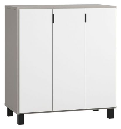 Pantanoso 31 Chest of drawers, Colour: Grey / White - Measurements: 100 x 90 x 47 cm (h x w x d)