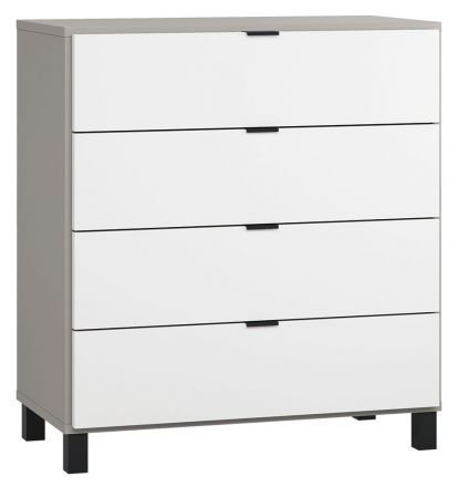 Pantanoso 32 Chest of drawers, Colour: Grey / White - Measurements: 100 x 90 x 47 cm (h x w x d)