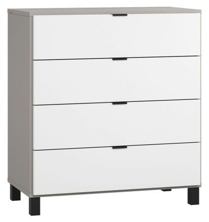 Pantanoso 33 Chest of drawers, Colour: Grey / White - Measurements: 100 x 90 x 47 cm (h x w x d)