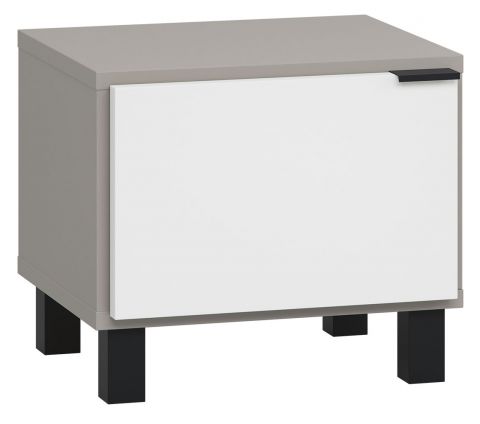 Night dresser Pantanoso 42, Colour: Grey / White - Measurements: 40 x 45 x 40 cm (h x w x d)