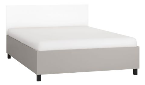 Double bed Pantanoso 45 incl. slatted frame, Colour: Grey / White - Lying surface: 140 x 200 cm (w x l)