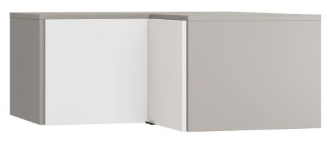 Attachment for corner wardrobe Pantanoso 39, Colour: Grey / White - Measurements: 45 x 102 x 104 cm (H x W x D)