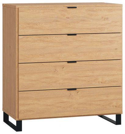 Dresser Patitas 08, Colour: Oak - Measurements: 100 x 90 x 47 cm (h x w x d)