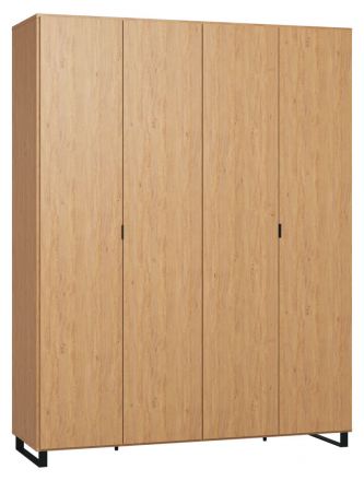 Closet Patitas 15, Colour: oak - Measurements: 239 x 185 x 57 cm (H x W x D)