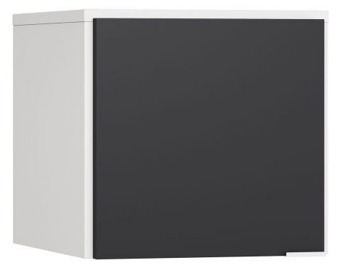 Attachment for single-door wardrobe Vacas 12, Colour: White / Black - Measurements: 45 x 47 x 57 cm (H x W x D)