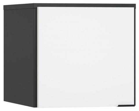 Attachment for single-door wardrobe Vacas 38, Colour: Black / White - Measurements: 45 x 47 x 57 cm (H x W x D)