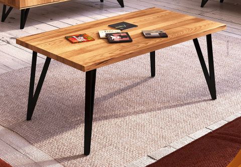 Coffee table Masterton 24 solid oiled beech - Measurements: 60 x 110 x 48 cm (W x D x H)