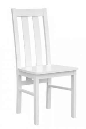 Chair Gyronde 10, solid beech wood, White lacquered - 94 x 43 x 44 cm (H x W x D)