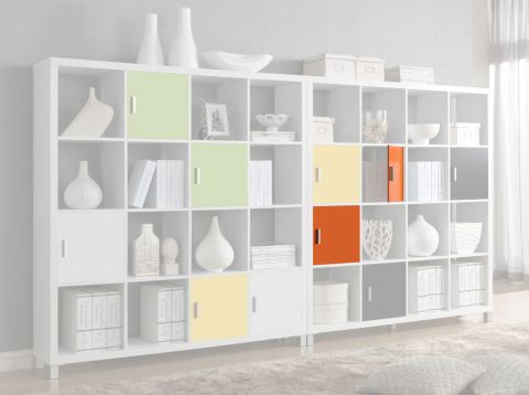 Door for Salima shelf, Colour: Orange - Measurements: 33 x 33 x 9 cm (H x W x D)