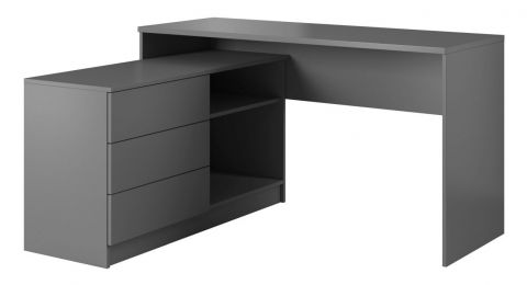 Desk Kebili 01, Colour: Grey - 76 x 138 x 50 cm (H x W x D)