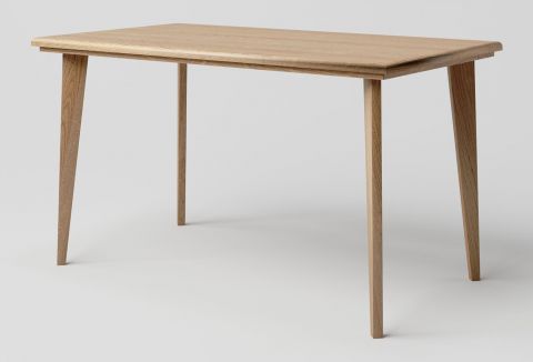 Dining table solid Oak Natural Aurornis 71 - Measurements: 140 x 80 cm (W x D)
